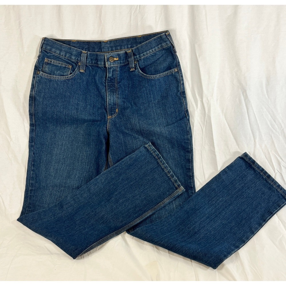 Carhartt Traditional Fit Blue Jeans Men's 36x34 Straight Leg